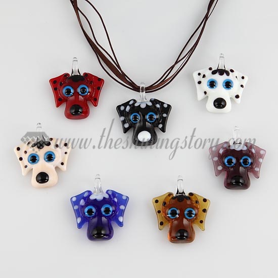 funny dog murano glass pendant wholesale