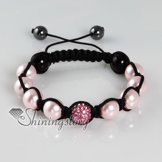 pearl macrame bracelets wholesale